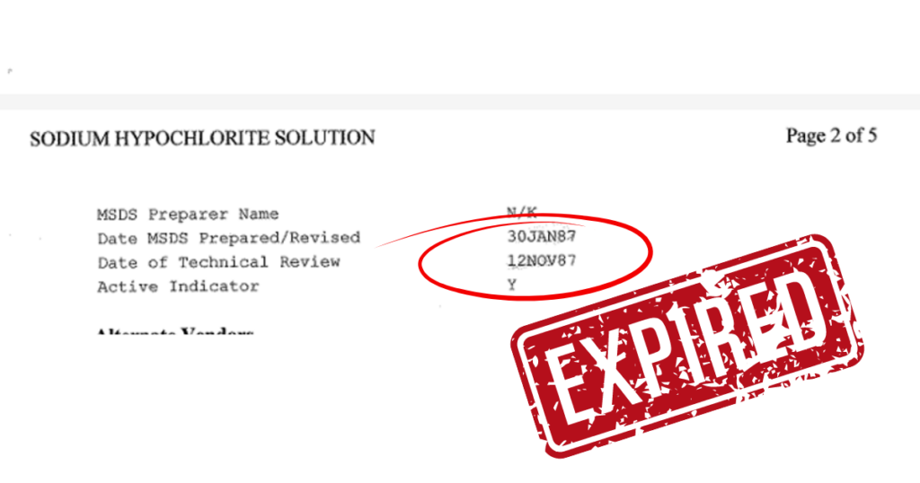 Msds’lerin Son Kullanma/Gecerlilik Tarihi Var Mıdır? ad-mania